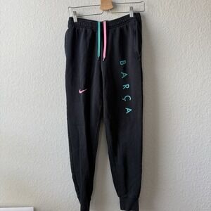 Nike 90's Swoosh Casual Joggers / Sweatpants Small‎ Barça Pink And Teal